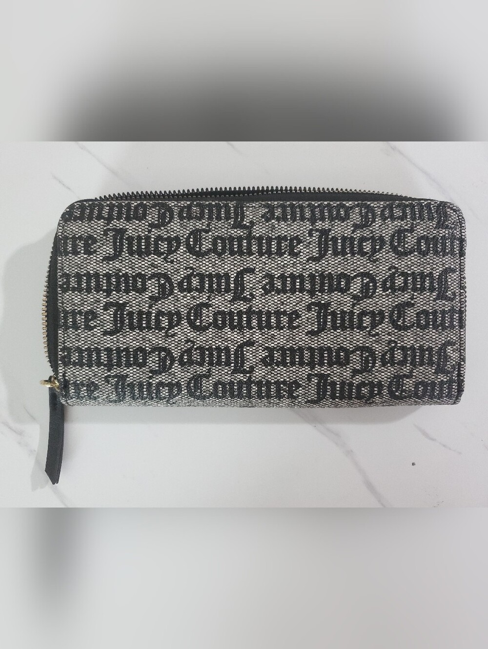 Juicy Couture Coated Canvas Logo Zip-Around Wallet NWOT - Picture 5 of 9